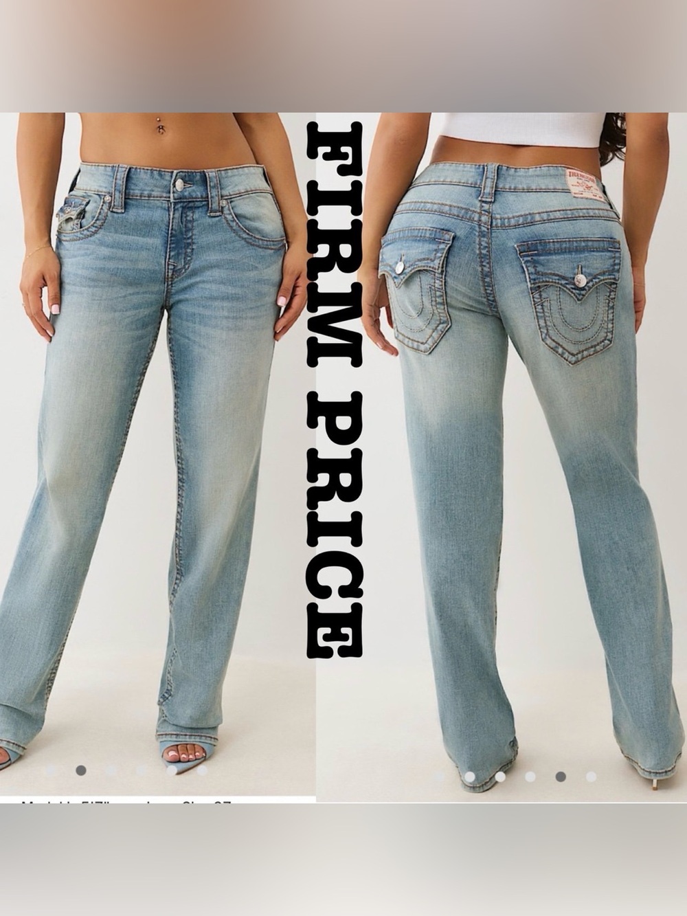 TRUE RELIGION Ricki Big T Straight Leg Jeans